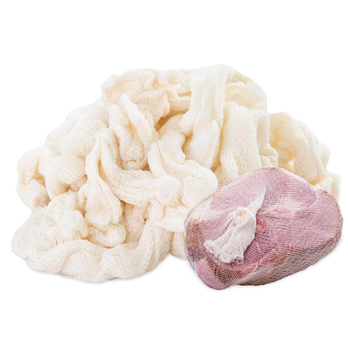 Eselect 48" Stockinette Ham and Meat Bags - Pack of 25 - Meat Netting, Bags for Smoking and Curing Poultry, Beef, Bacon, Pork, Lamb, Deer and More