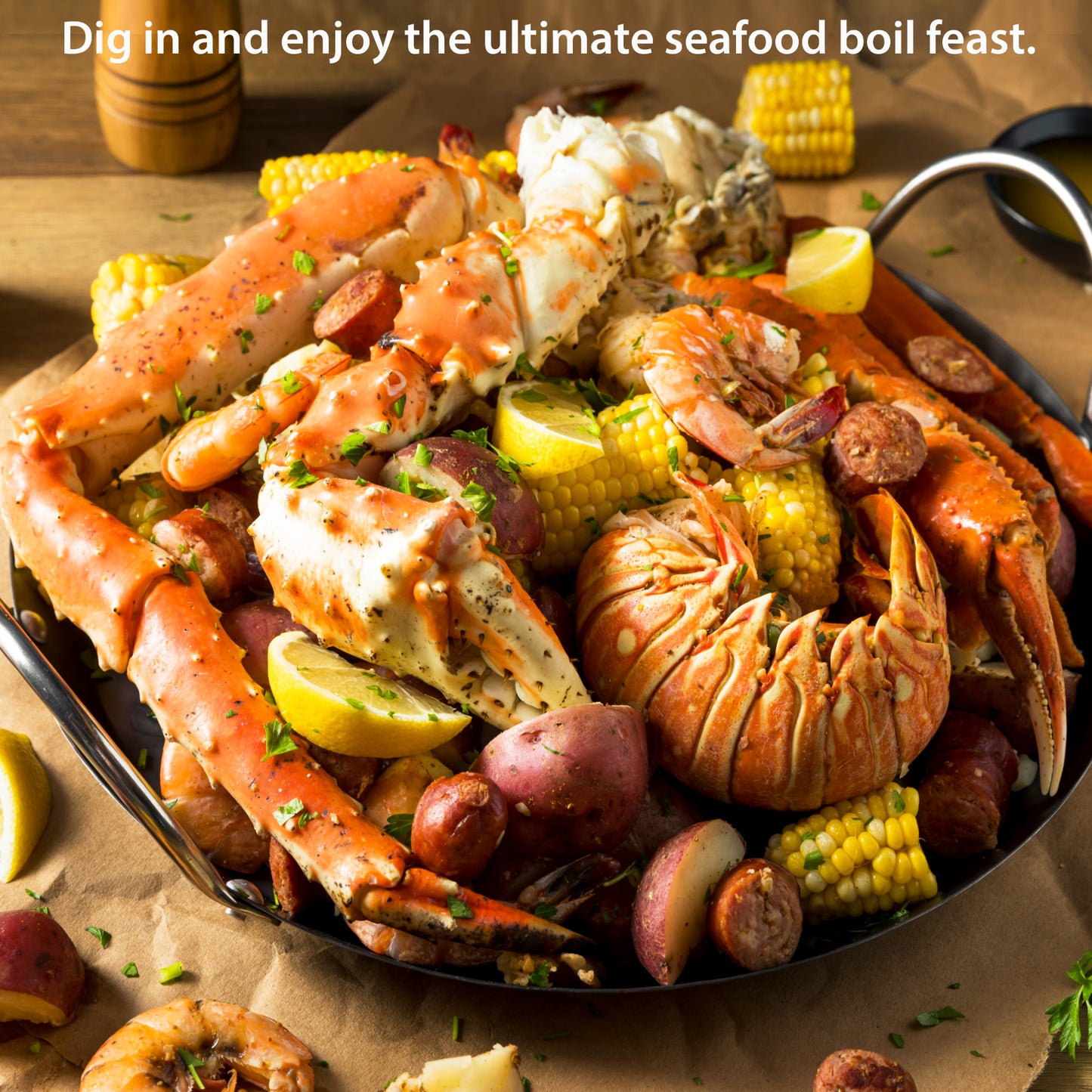 Eselect 16" Seafood Boil & Steamer Bags - Pack of 10, Seafood Boiling Bags for Crab, Crawfish, Shellfish - Low Country Boil, Clambake, Crab Boil, Soup Bags, Vegetable Storage Bags