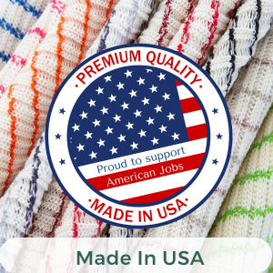 Eselect World's Best Kitchen Dish Cloths - Set of 6 Assorted Dishcloths for Washing Dishes - Absorbent Poly Cotton Waffle Weave Dish Rags, Made in USA